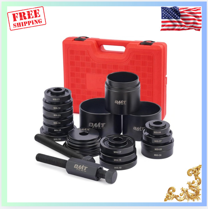 New 24pc Wheel Bearing Press Kit FWD Removal Installation Puller Set Case