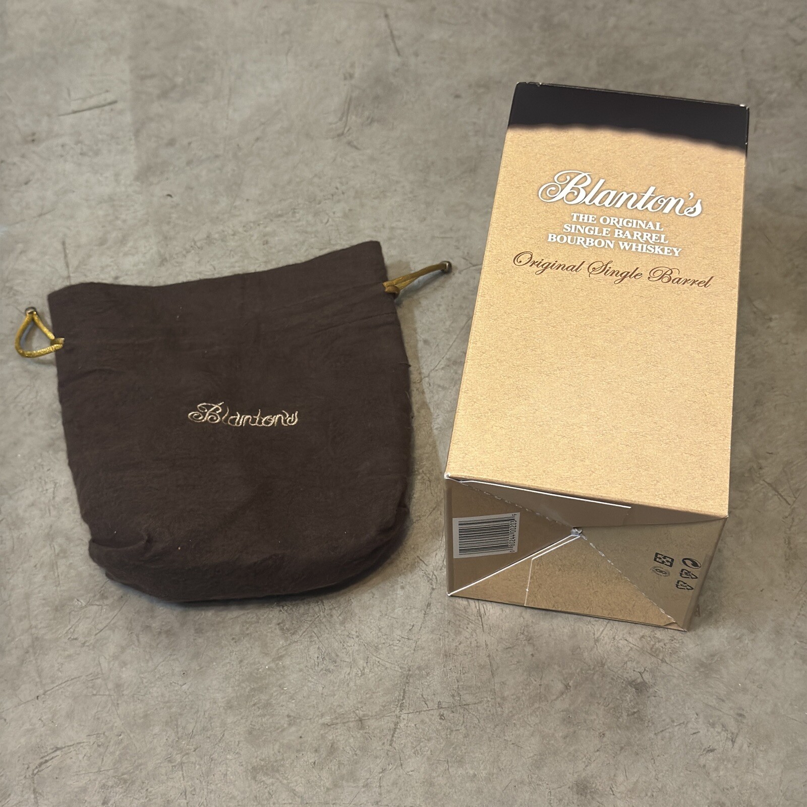 Blantons Bourbon Whiskey Empty Box & Bag Complete Gift & Display Set 750ml