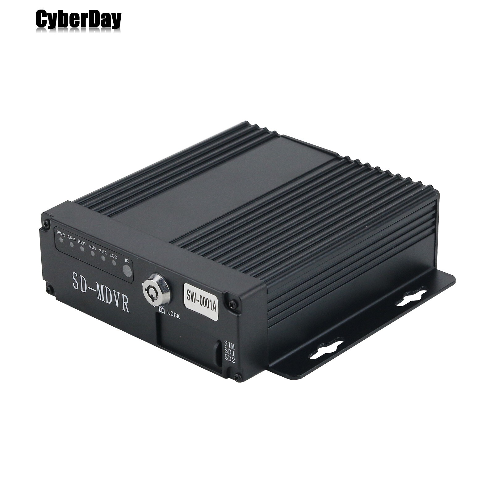 4CH Vehicle Car Mobile DVR Security Video Recorder SD +4 CCD Camera Cable Remote