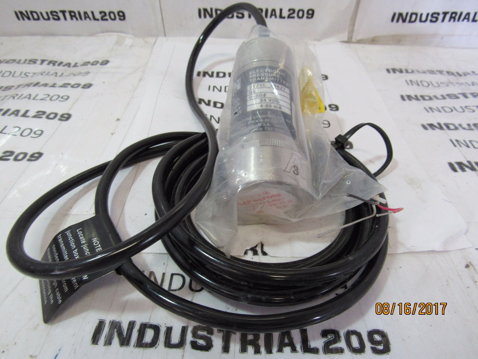 PMC PT/EL-HA PRESSURE TRANSMITTER 0-80 PSIG NEW