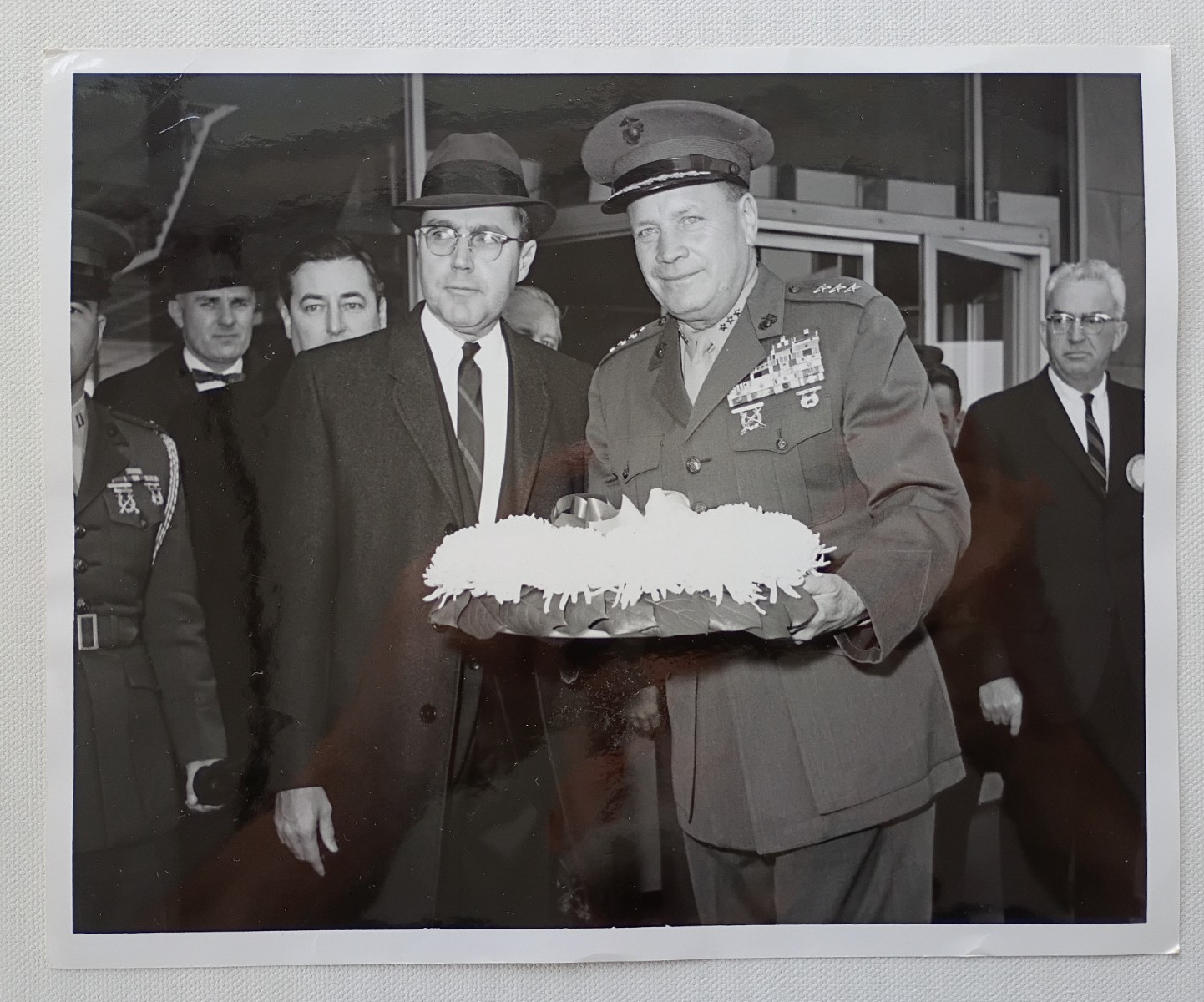LEWIS WILLIAM WALT 4 STAR GENERAL OFFICIAL MARINE CORP B&W 8x10 GLOSSY PHOTO