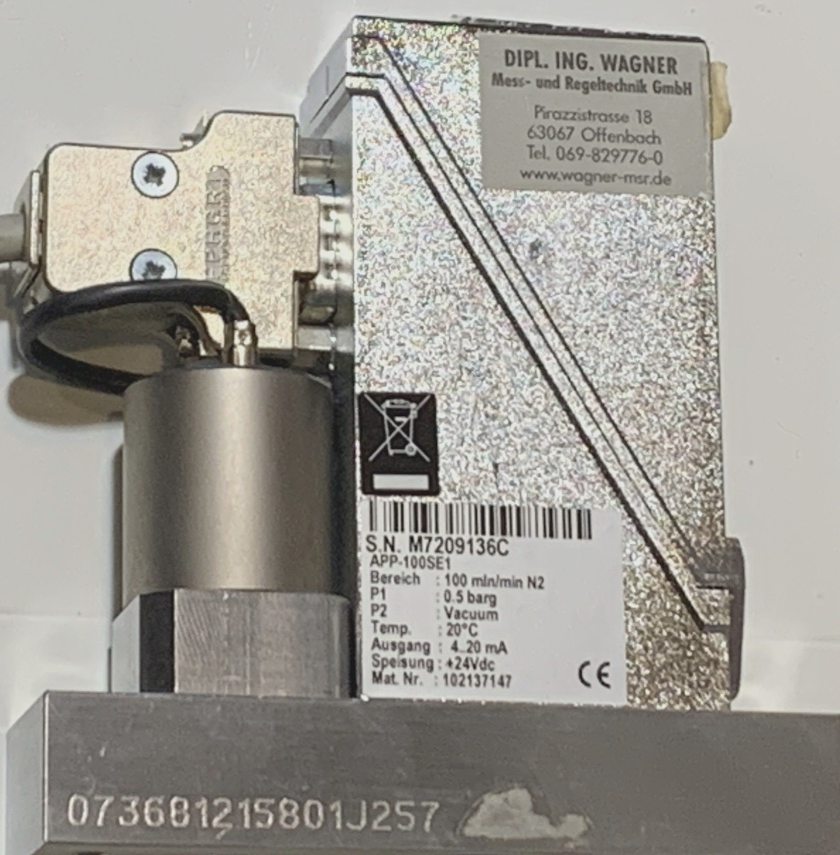 Bronkhorst APP-500SE-1 EL-FLOW mass flow meter/controller digital $199.01