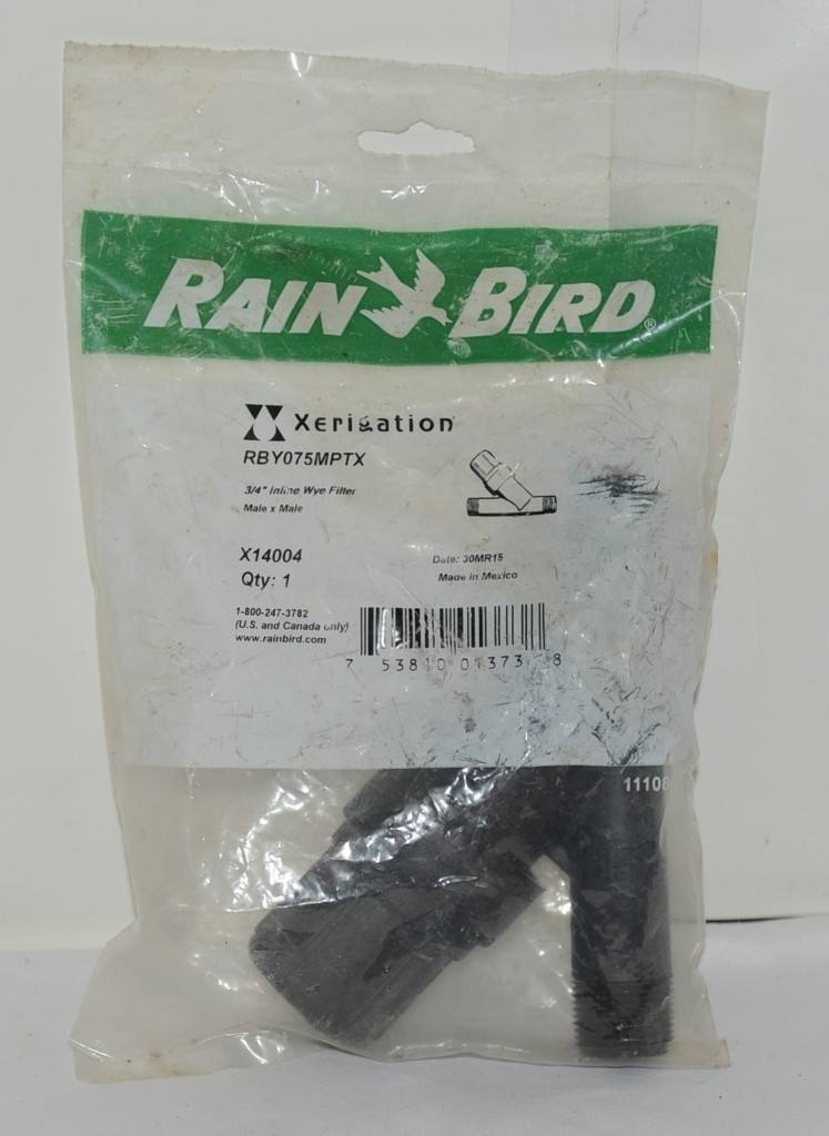 Rain Bird Xerigation RBY075MPTX 3/4 Inch Male x Male Inline RBY Filter