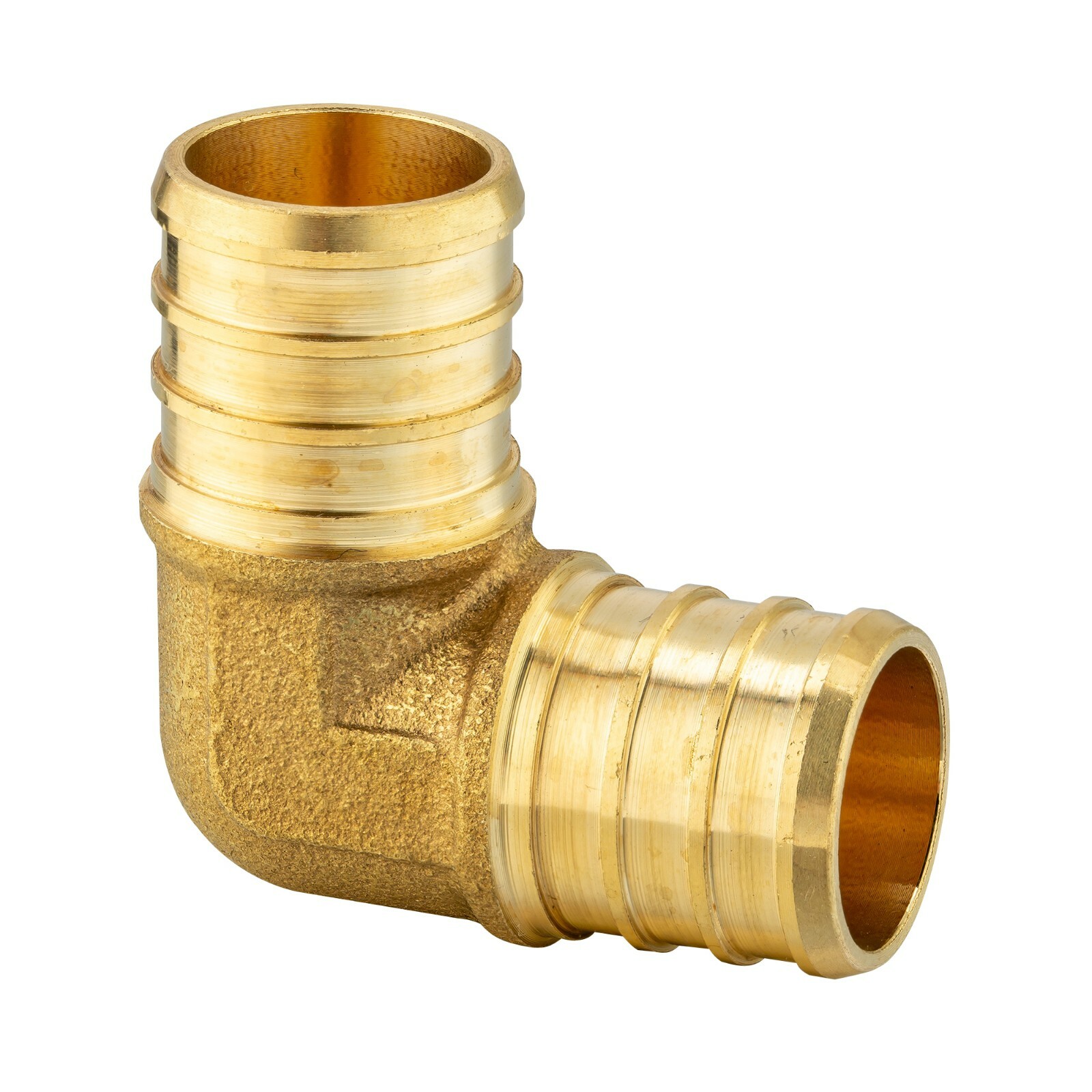 25 PCS EFIELD PEX 1-inch 90 Degree Elbow Barb Crimp Brass Fitting, Lead Free