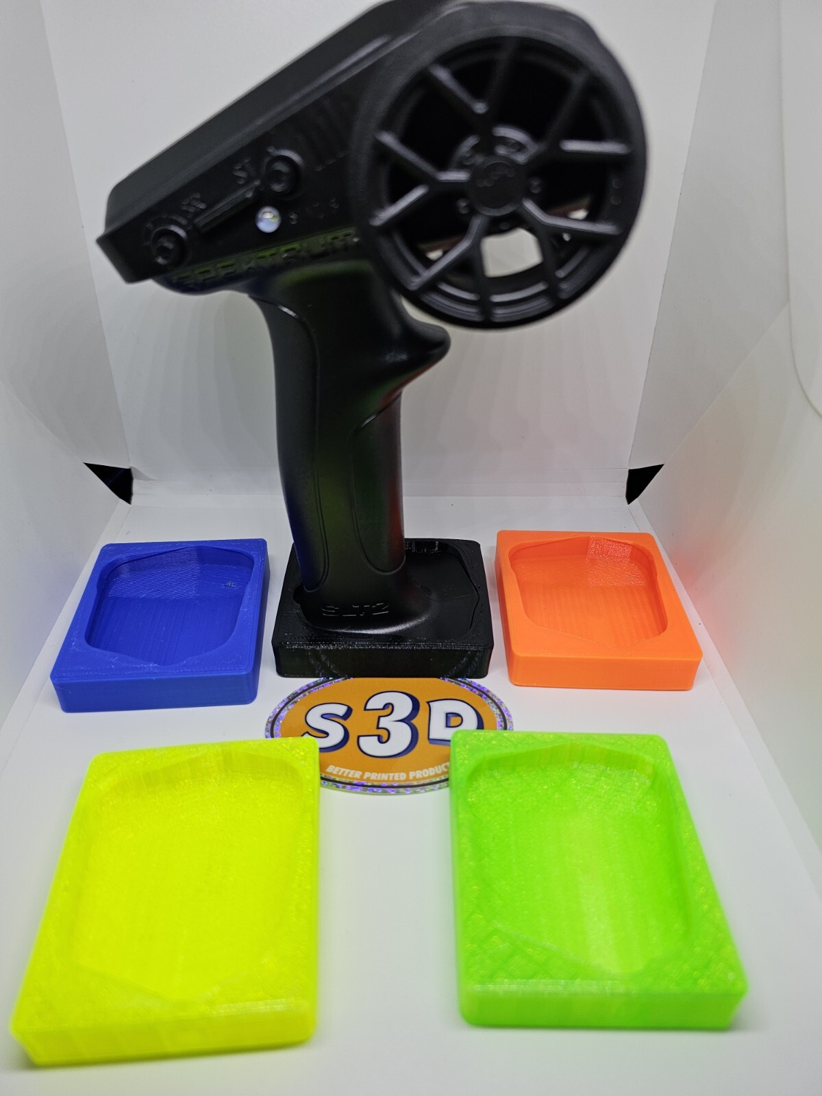 4pc Spektrum SLT2 flat base plate losi sprint car rtr radio transmiter stand