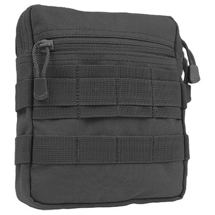 Tactical Molle G.P Pouch Carrying Case PALS Utility Pouch Mesh Sleeve Case-BLACK