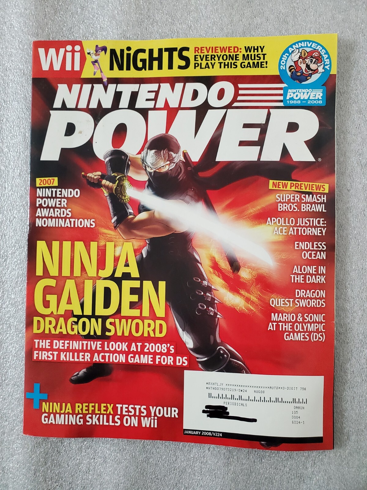Nintendo Power January 2008/V224 Ninja Gaiden Dragon Sword