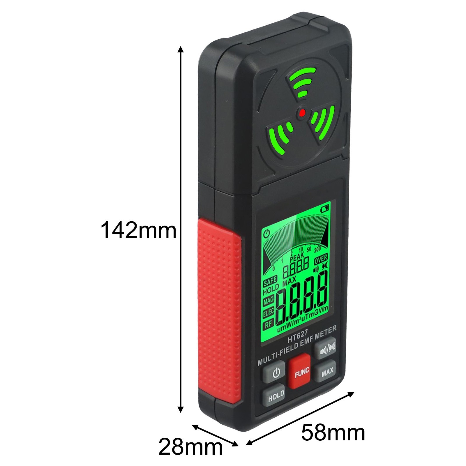 Audible & Visual Alarm EMF Meter Stay Informed about Electromagnetic Radiation