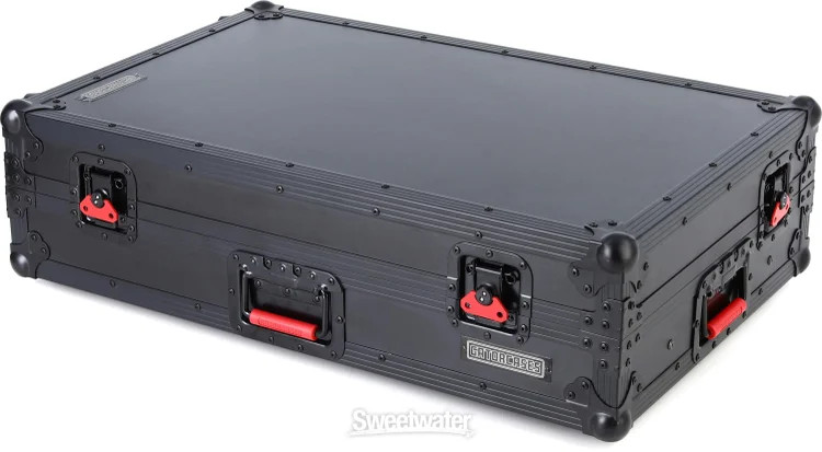 Pioneer DJ DDJ-FLX10 DJ Controller and Upper Deck Flight Case with LED Lights -
