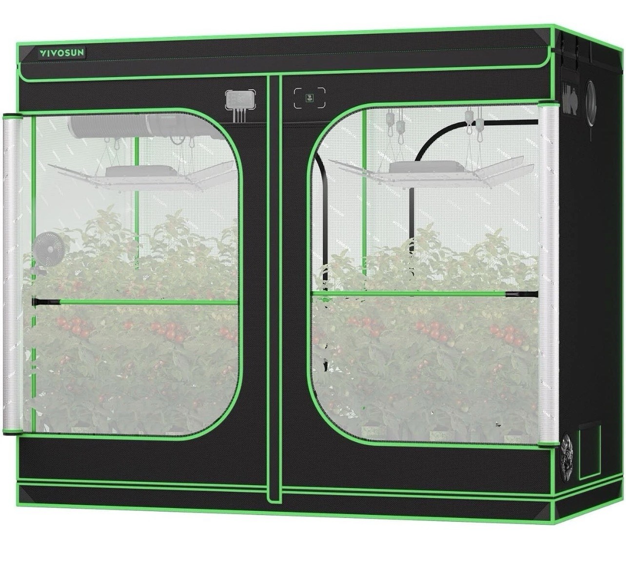 VIVOSUN 8x4ft Grow Tent 96"×48"×80", Oxford canvas lined. Non Toxic.