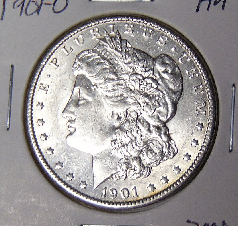 AU 1901-O Morgan Silver Dollar Cleaned New Orleans Mint (62224)