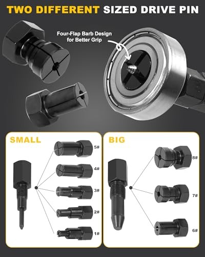 12pcs Bicycles Blind Hole Bearing Puller Set with Slide Hammer Internal
