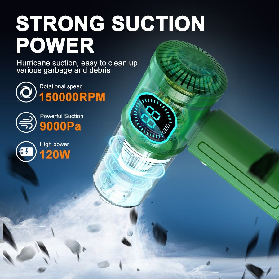 Cordless Handheld Vacuum Cleaner Small Mini Portable Car Auto Home Wireless 120W