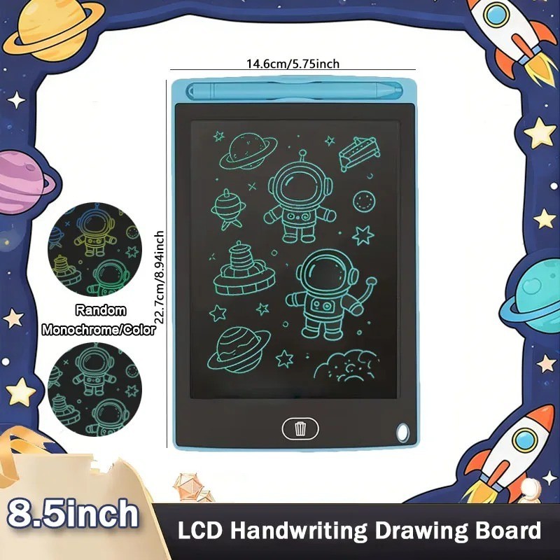 8.5" LCD Drawing Tablet for Kids Rechargeable Erasable Board with Pen Toy Gift