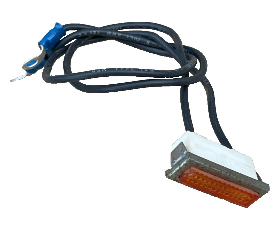 SoLiCo 125V Indicator Ligh Orange, 2 Wire Lead- Panel Mount