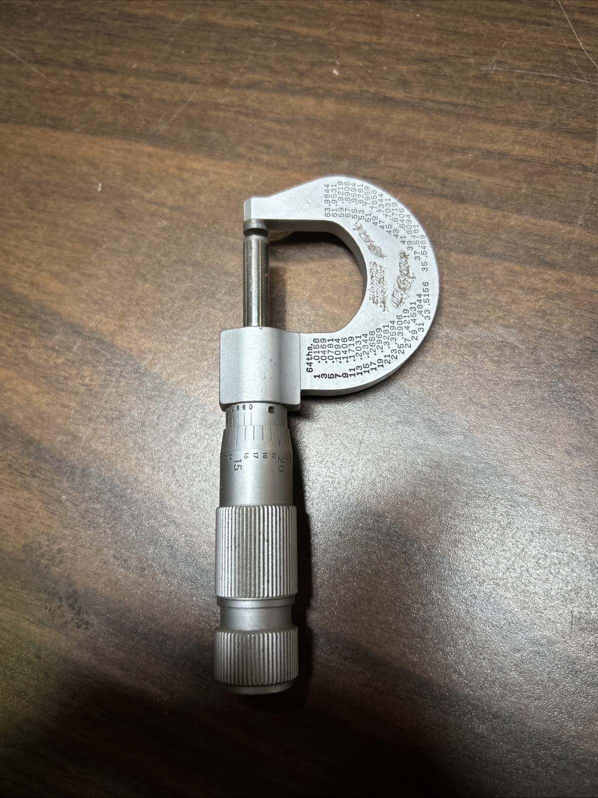 brown and sharpe micrometer Outside 0-1”