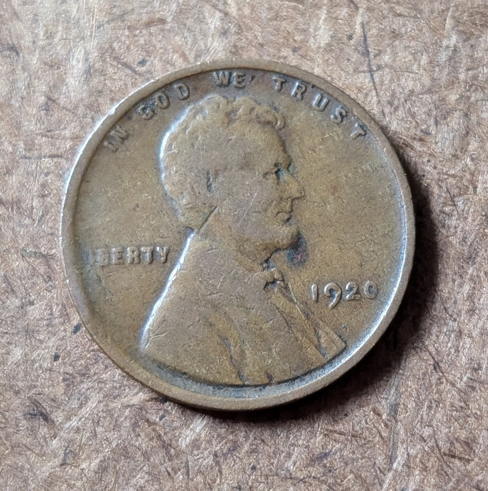 RARE 1920 No Mint W/Errors Lincoln Cent