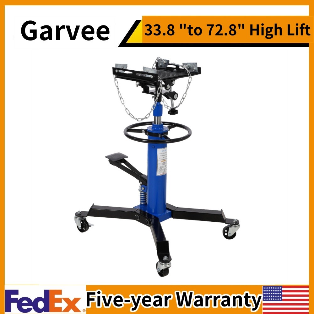 Transmission Jack 1100 lbs Capacity 2 Stage Adjustable Hydraulic 33.8 "to 72.8"
