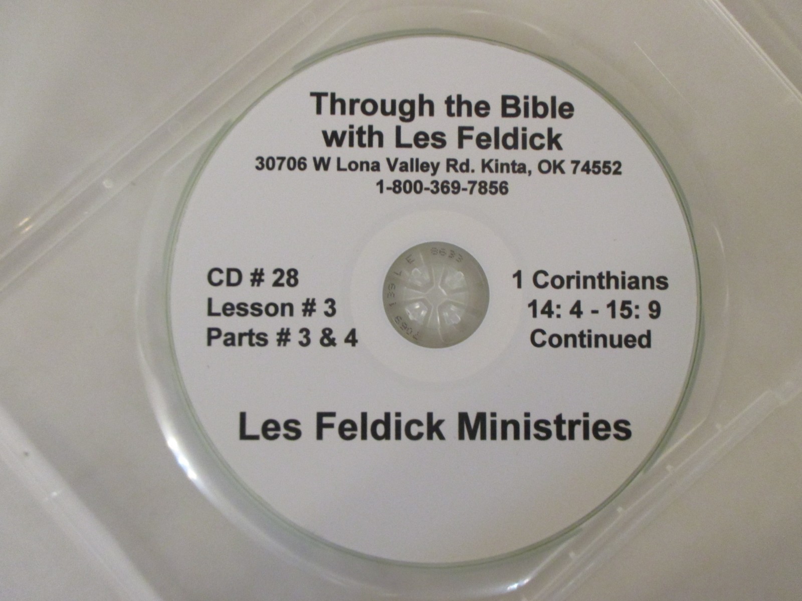 Through the Bible with Les Feldick II Corinthians 6:1 - 8:6 CD