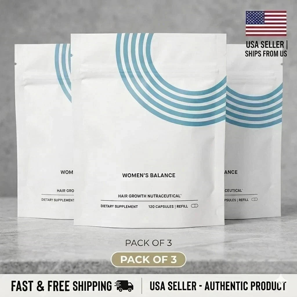 Pack Of 3 Women's Balance Refill Pouch 360 Capsules Ages 45 and Up-Free Shipping