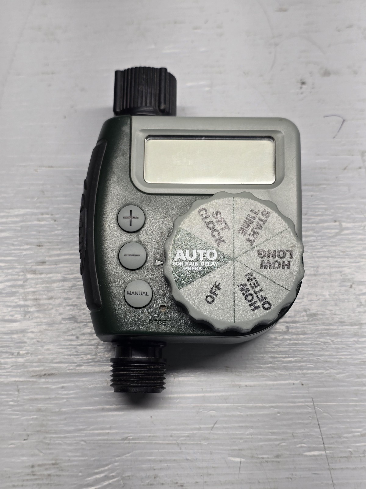 Orbit 62061N Digital Hose Faucet Water Timer LCD Auto Irrigation Gray Rain Delay