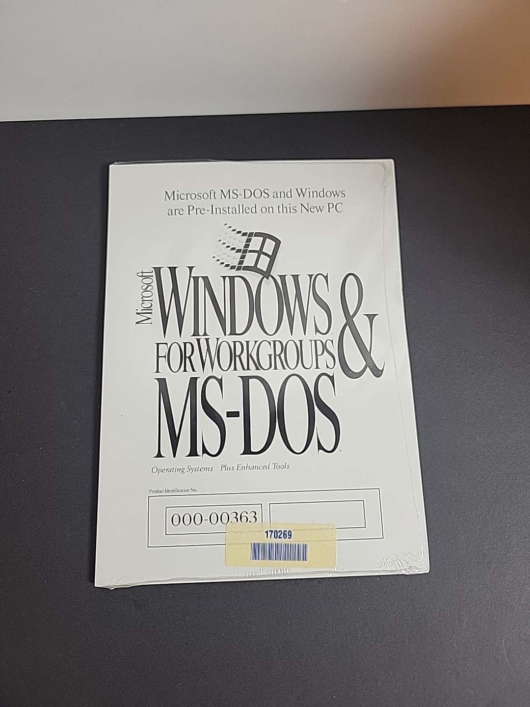 Sealed - Microsoft MS-DOS and Windows for Workgroups Restore Purposes Only Disk