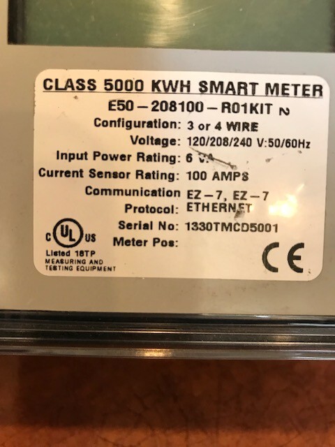 E-Mon D-mon metering device 208100 RO1 5000kw