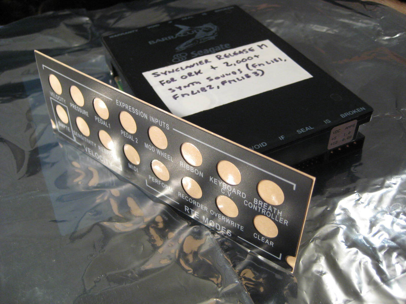 Synclavier SCSI Hard Drive w/OS + Huge SynthSound Library Sync2 ORK MIDI Overlay