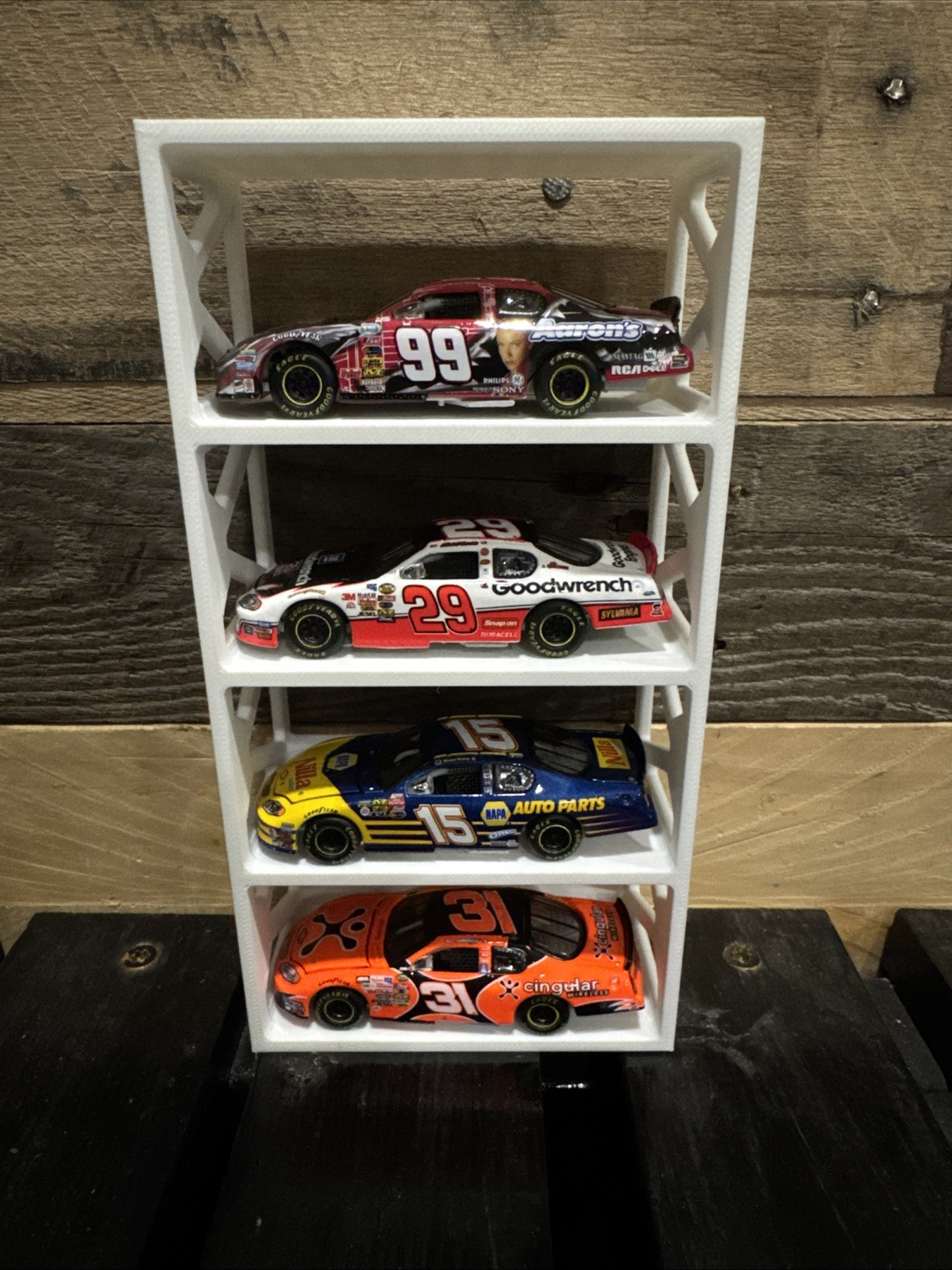 3d Printed White 1/64 Diecast Display Stand *CARS NOT INCLUDED*