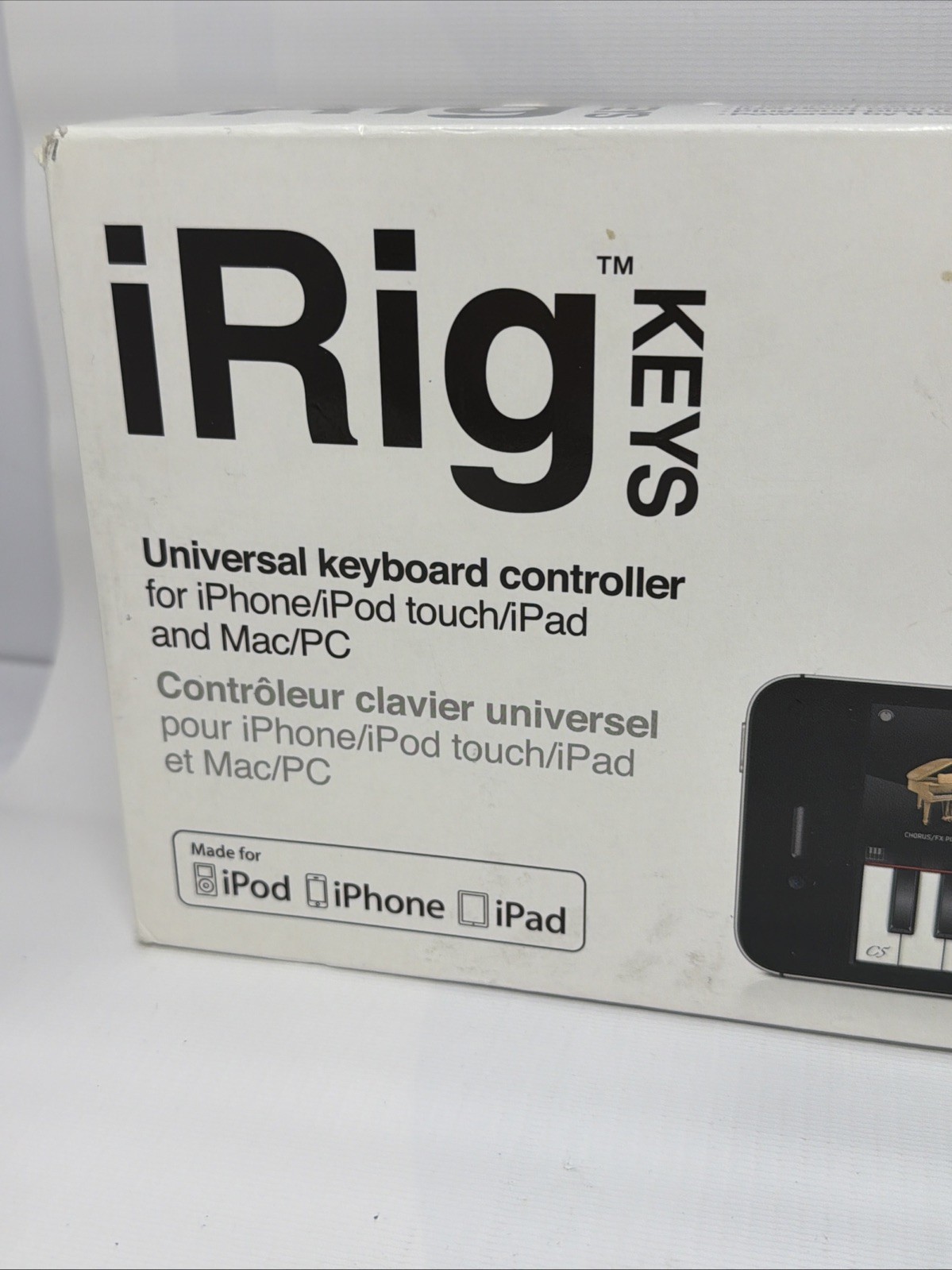 NEW IK Multimedia n12553 iRig Keys 37-Key Mobile MIDI Keyboard Controller Mac/PC