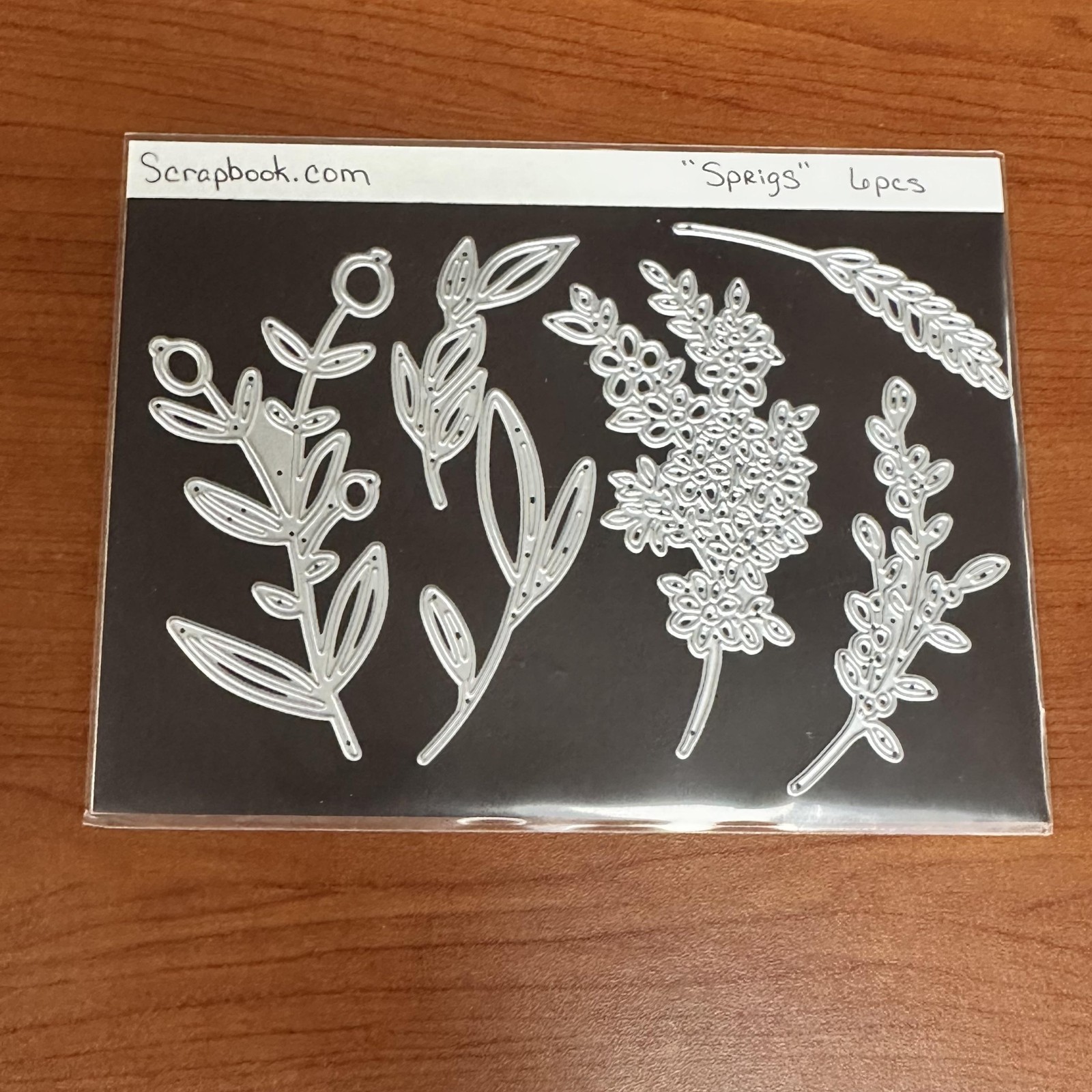 Sprigs Metal Cutting Dies 6pc Floral Leaf Cardmaking Crafts