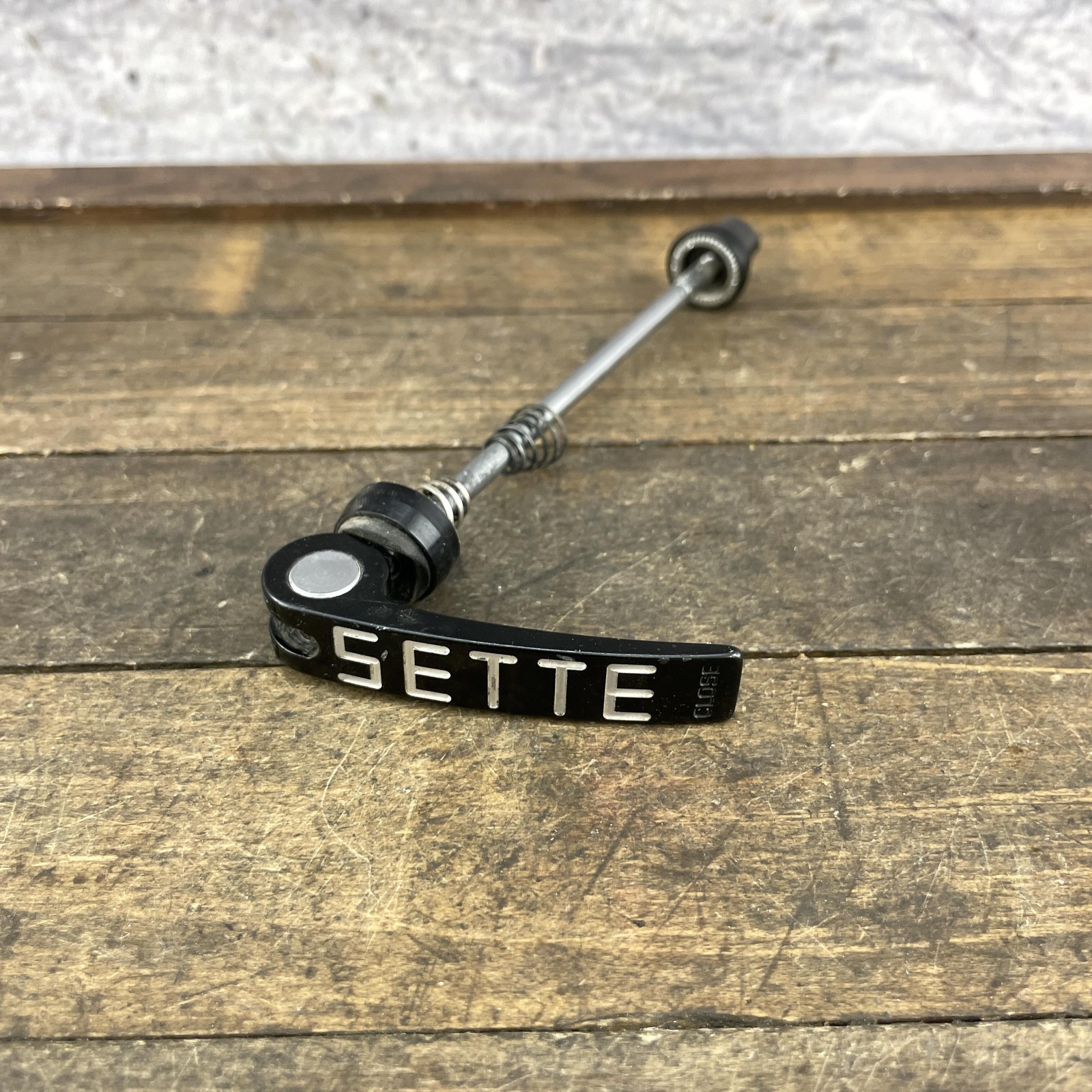 Vintage Sette Bicycle Quick Release Front Skewer Black Wheel Axle QR MTB Bike