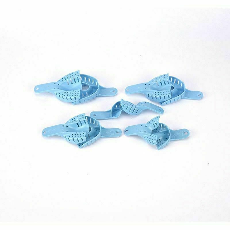 10 Pcs Dental Impression Tray Trays Plastic 5 Sizes Autoclavable Upper & Lower