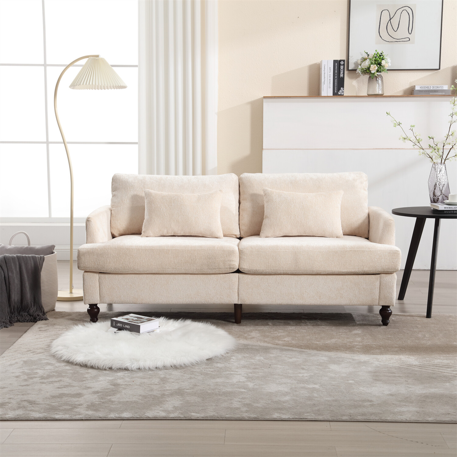Modern Loveseat Sofa Couch 2-Seater Upholstered Sofa Couch Living Room Sofa