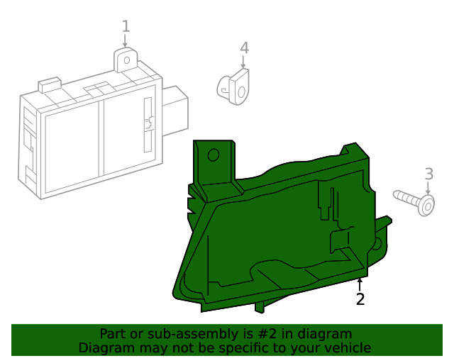 Genuine Audi Blind Spot Detection System Warning Sensor Bracket 4K8-907-912-A