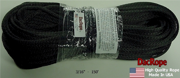 150' 3/16" 100% Dacron Polyester Antenna Support Rope Dipole & Wire Antennas