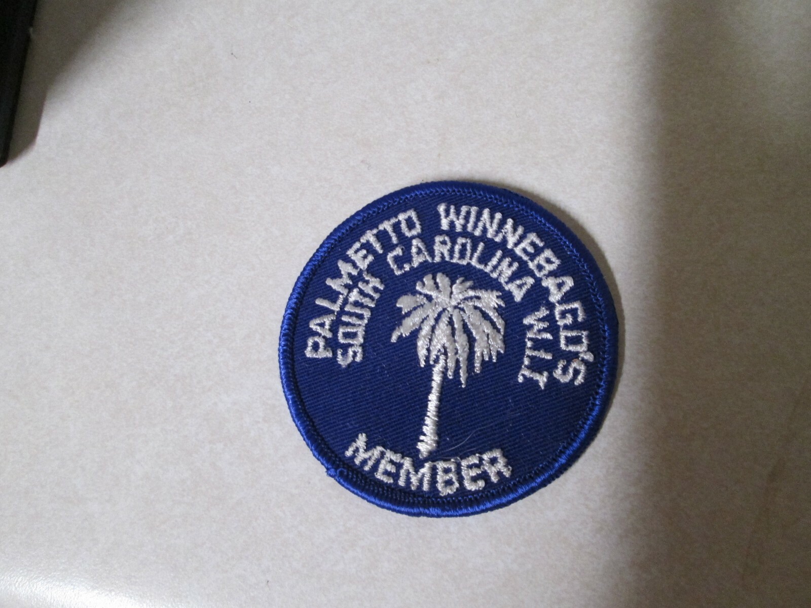 PATCH OLDER SEW ON PALMETTO WINNEBAGO'S SOUTH CAROLINA WIT MEMBER