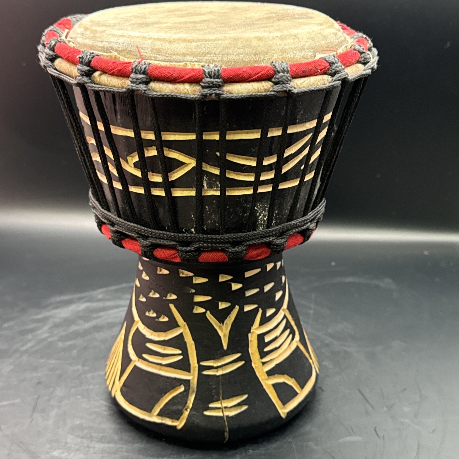 Djembe Drum Handcarved Made In Ghana 7” Tall