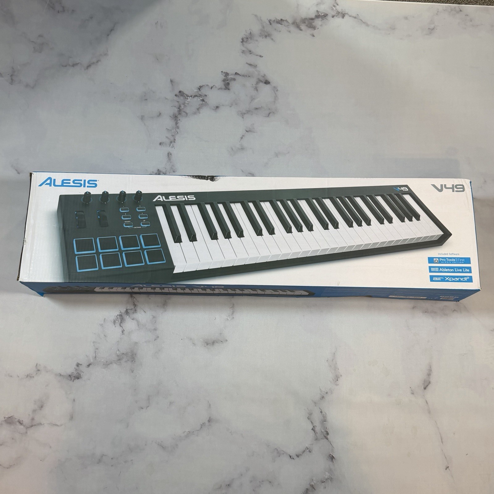 BNIB Alesis V49 49-Key USB MIDI Keyboard Controller - Tested