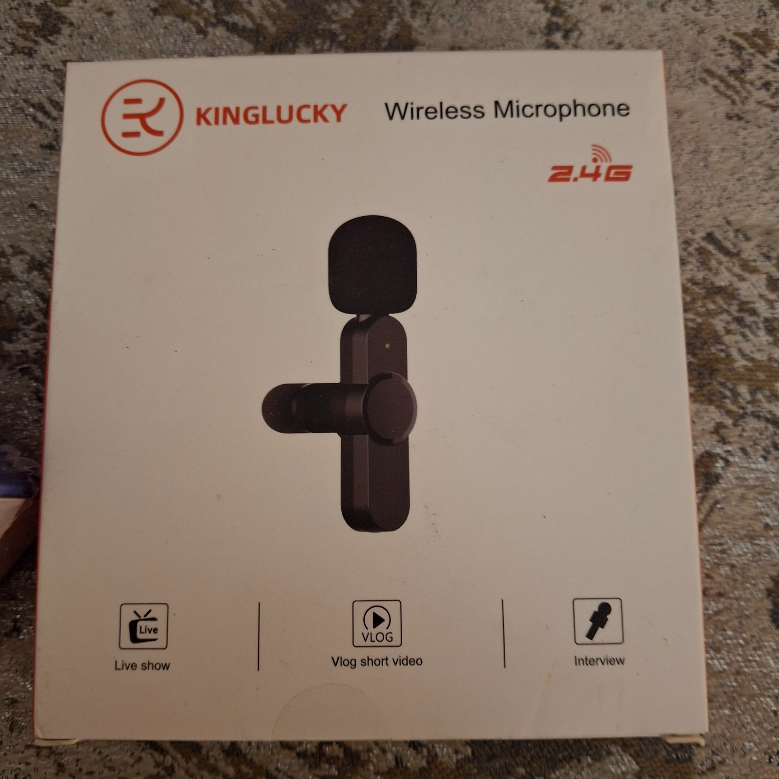 Vohalo Wireless Lavalier Microphone Multi-Dimensional Streaming w/ Case & Extra