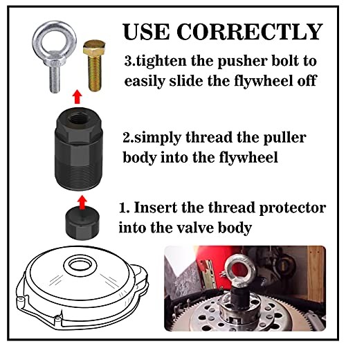Flywheel Puller Removal Tool Compatible with Mercury Mariner Yamaha Outboard