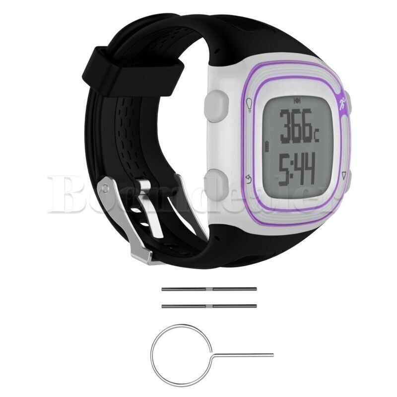 Silicone Replacement Wrist Band Strap for Garmin Forerunner 10/15 GPS Watch +Pin