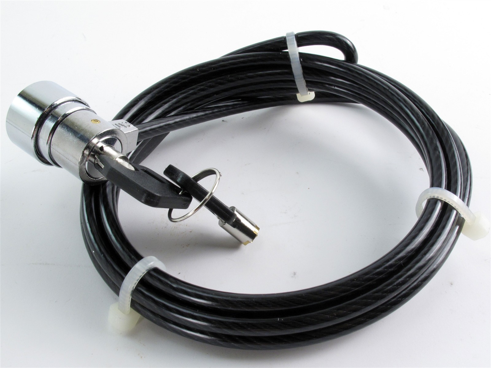 New Notebook, Computer, Laptop Security Key Lock Cable Chain w/ (2) Keys - 5 ft.