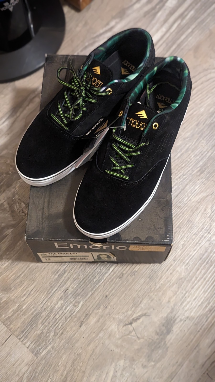 Emerica The Provost Size 12 (Black/Green)