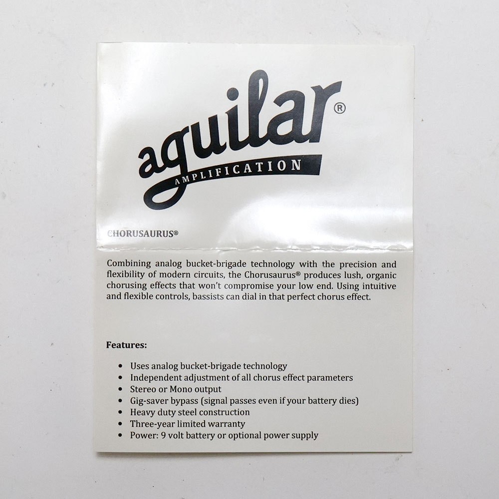 Aguilar Used Bass Chorus Chorusaurus