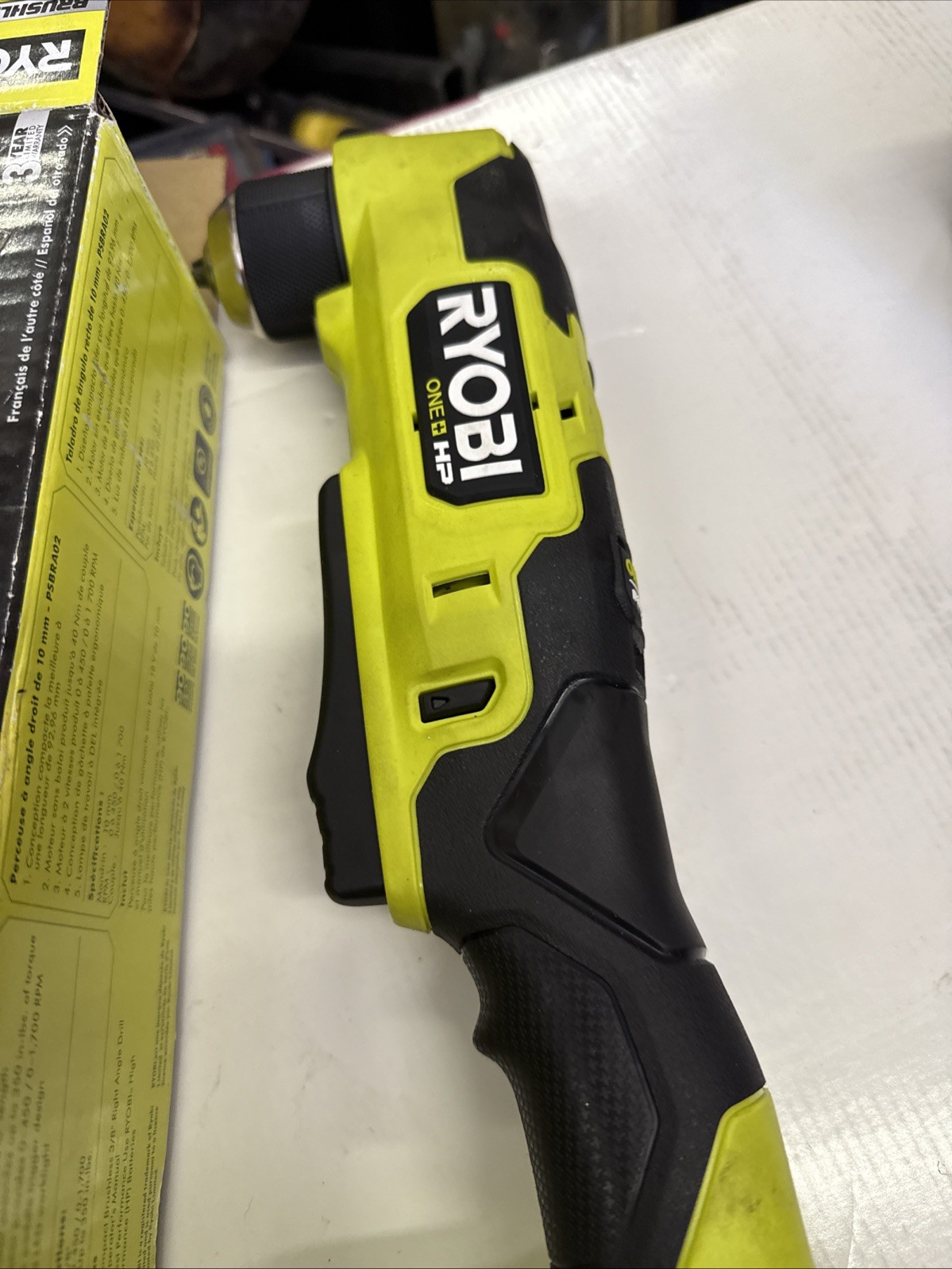 Ryobi 18V Cordless Right Angle Drill - PSBRA02B