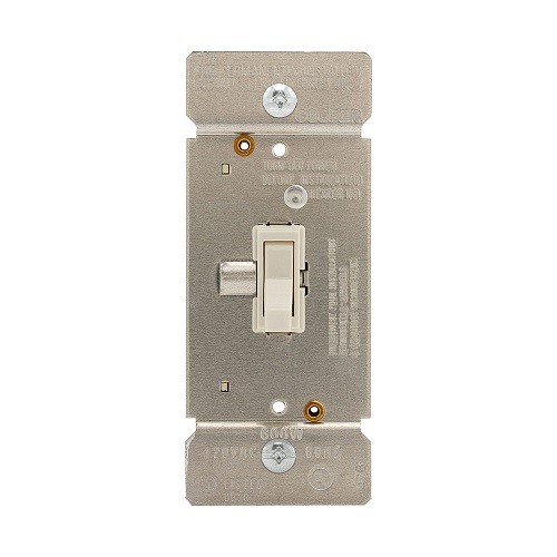EATON TI306-W-K Toggle Dimmer, 600 W, 120 Vac, 3 Way, White