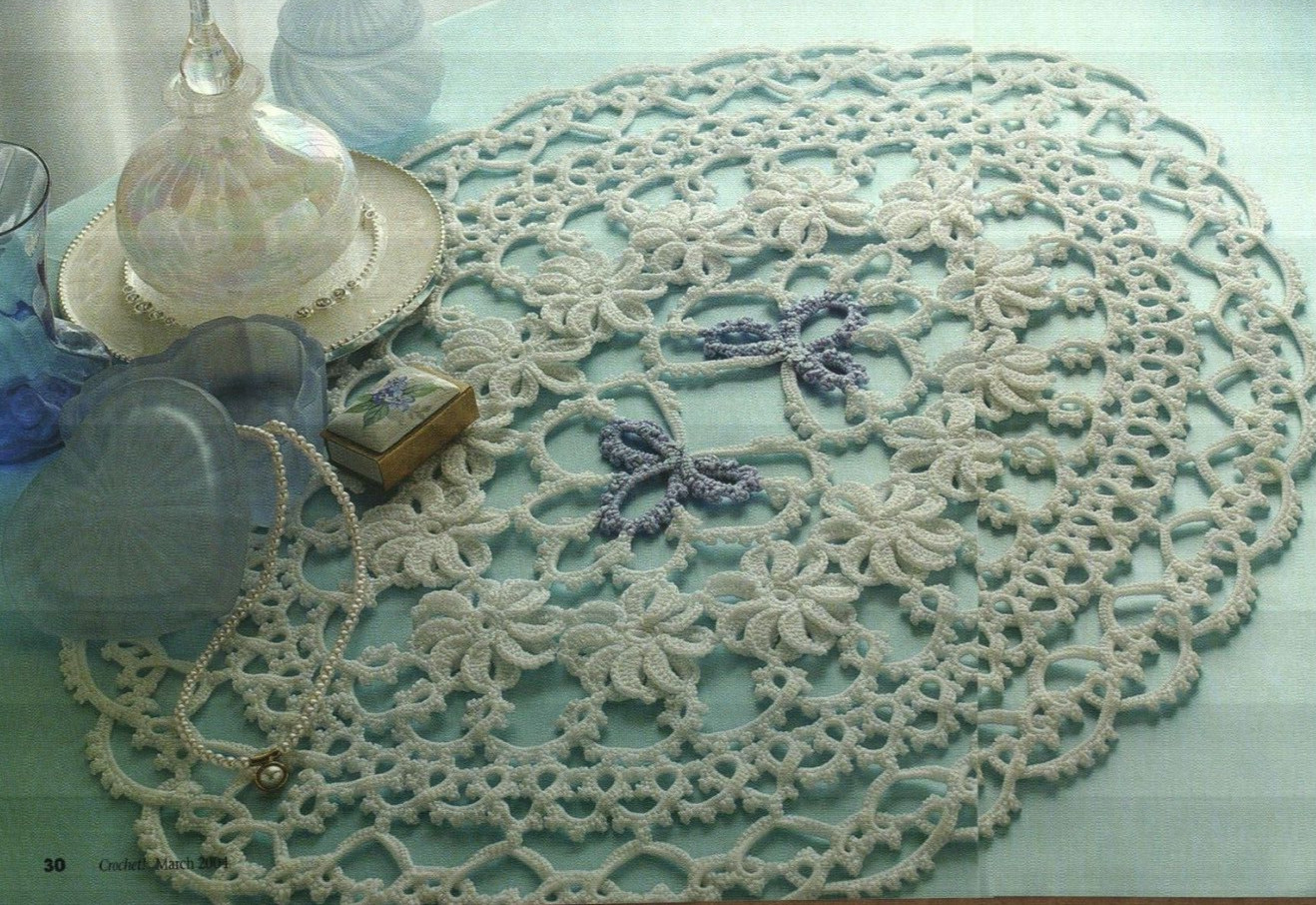 IRISH DREAMS DOILY HOME DECOR CROCHET PATTERN INSTRUCTIONS