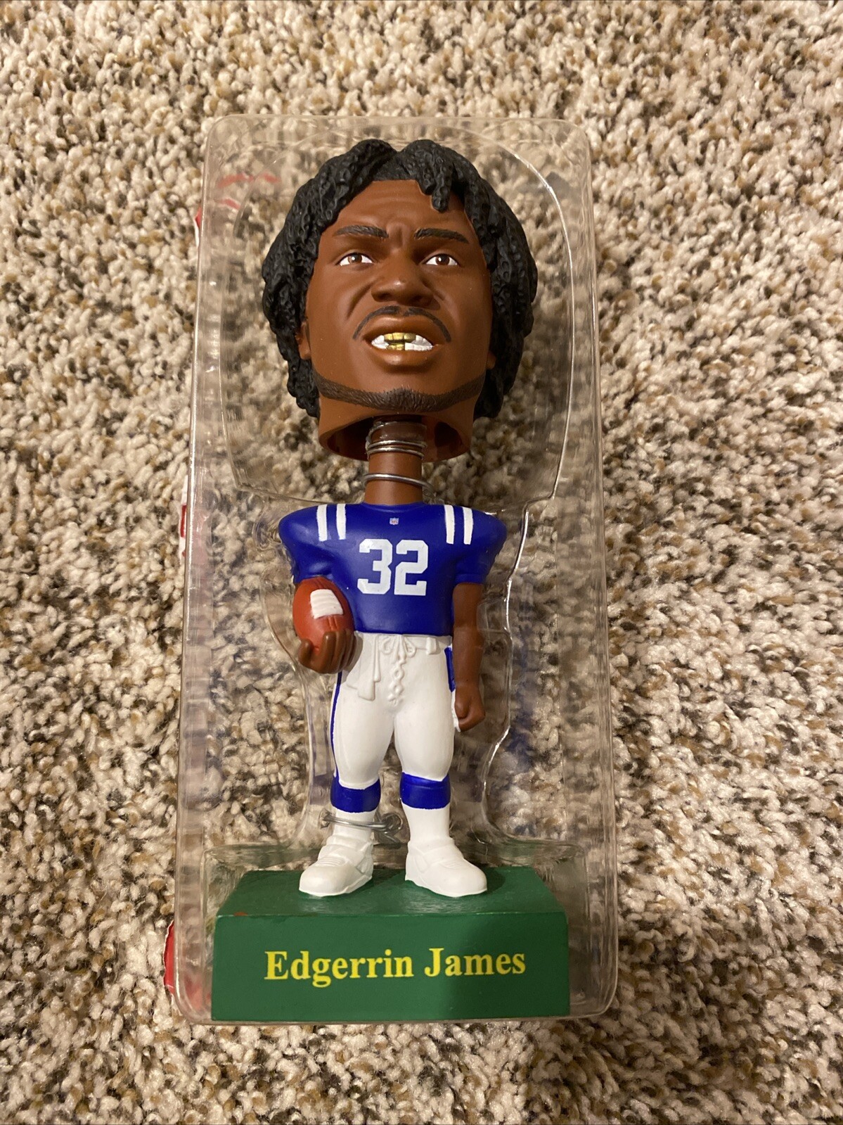 Upper Deck PLAY MAKERS EDGERRIN JAMES Bobble Head 2001 Indianapolis Colts