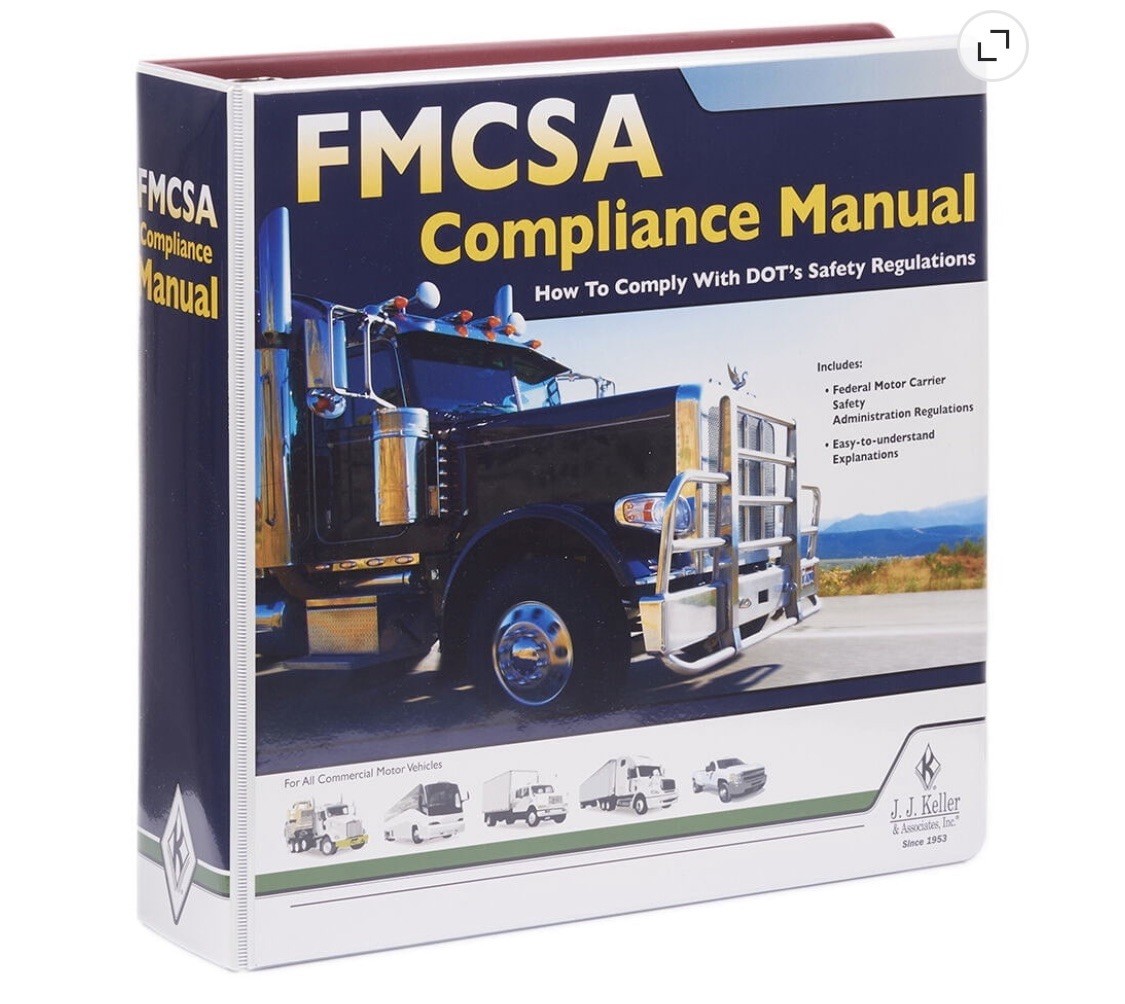 2026 JJ Keller FMCSA Compliance Manual DOT Trucking Safety Regulations Binder
